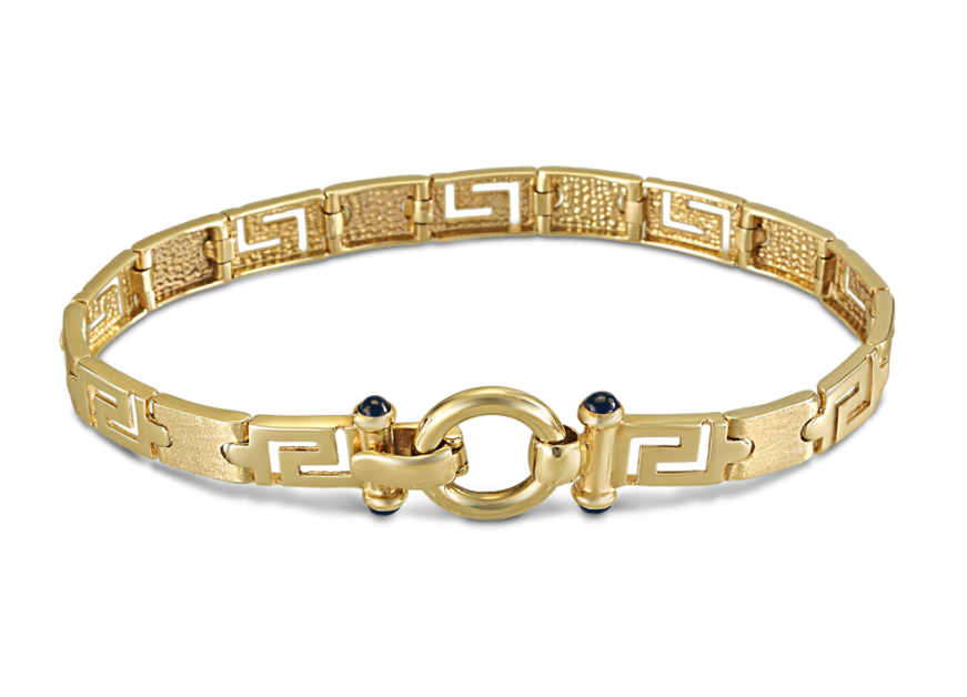 Greek key bracelet