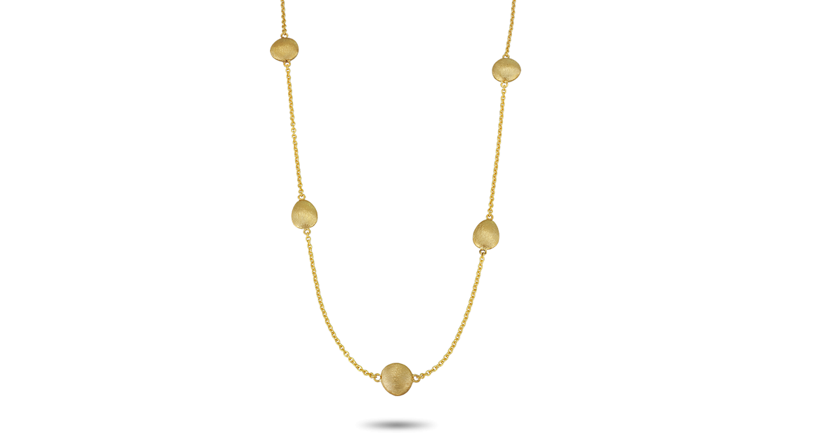 Hammered Gold Necklace